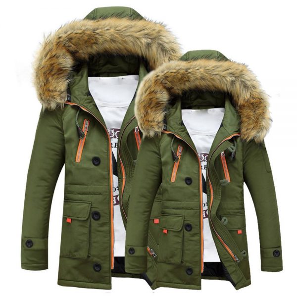 Warm Winter Hooded Fur Jacket