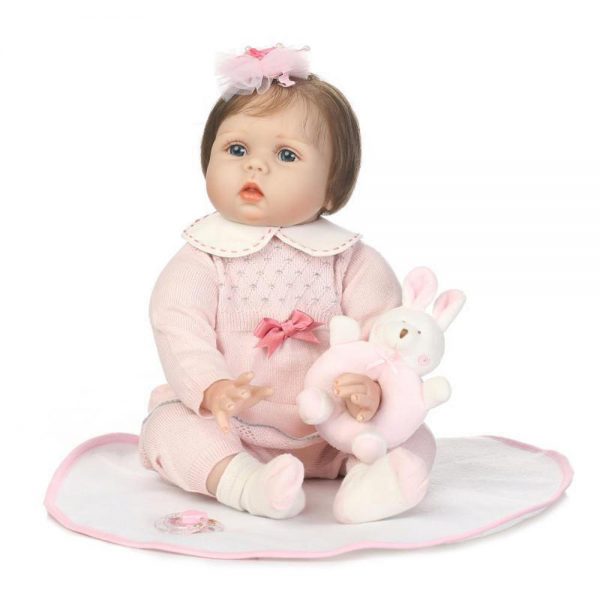 Lifelike Reborn Baby Doll 55cm Newborn Doll Kids Girl Playmate Birthday Gift